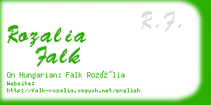 rozalia falk business card